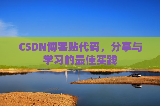 CSDN博客贴代码，分享与学习的最佳实践